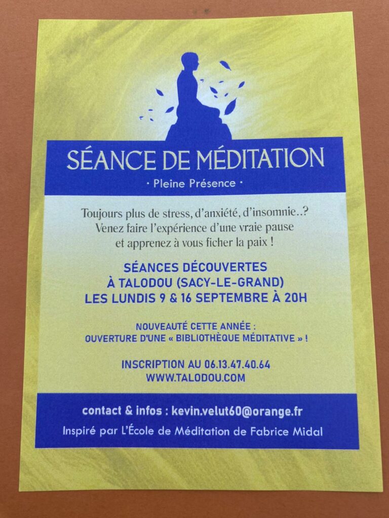 activité méditation